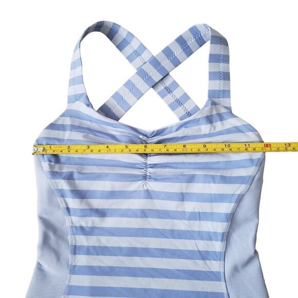 Lululemon Core Kicker Tank wide back straps blue stripe print - Picture 8 of 9
